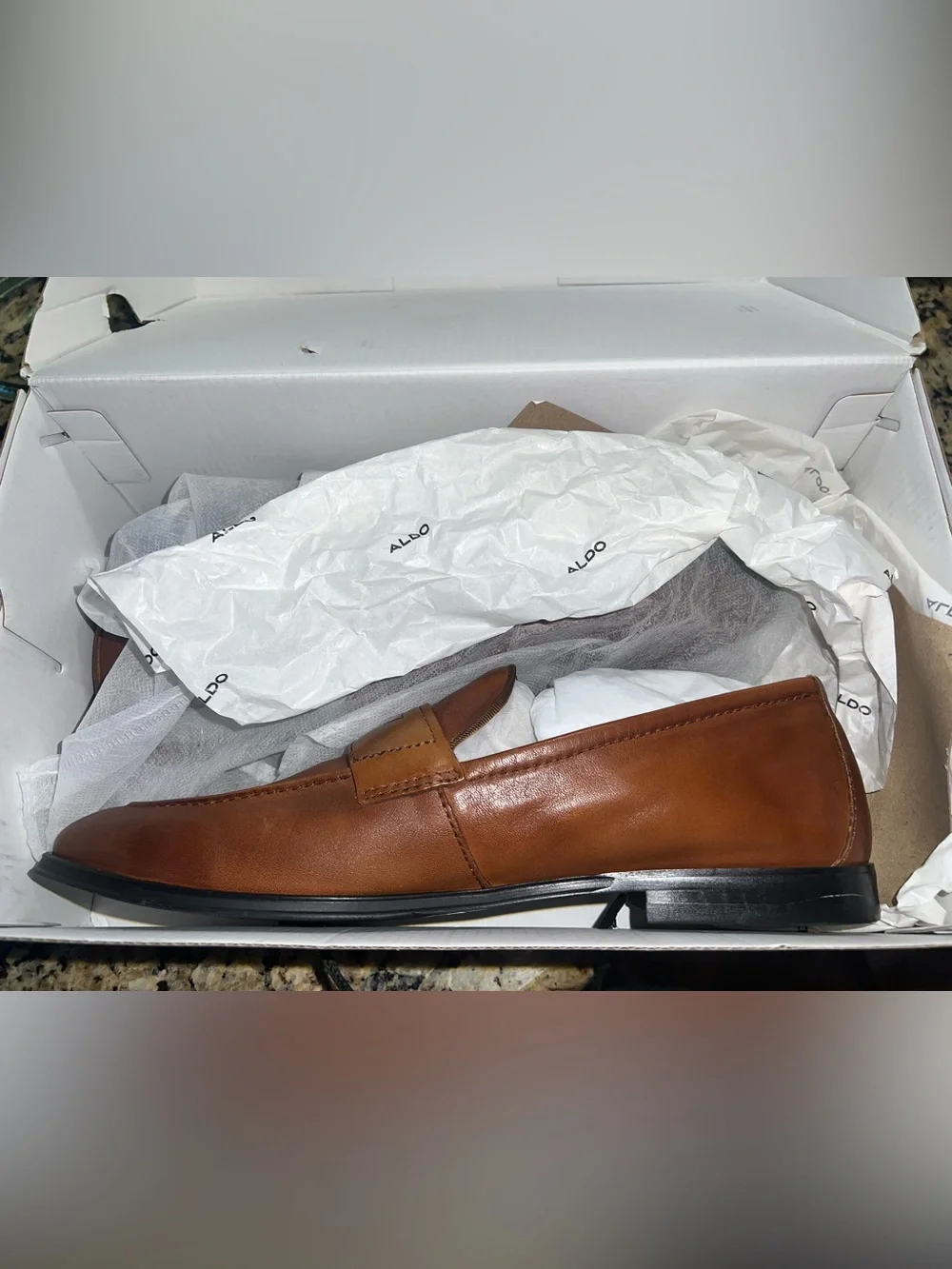 New Aldo Journey  Men's Cognac Loafers & Slip-On Dress Shoes 11